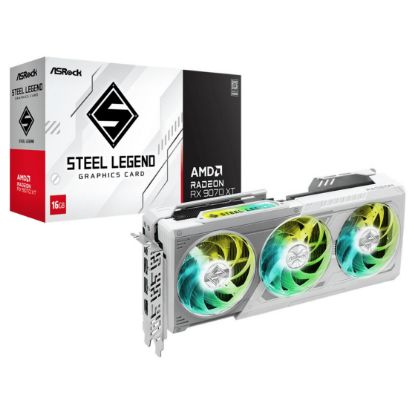 Imagem de Placa Gráfica ASRock Radeon RX 9070 XT Steel Legend 16GB