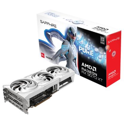 Imagem de Placa Gráfica Sapphire Radeon RX 9070 XT PURE 16GB