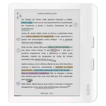 Imagem de E-Book Reader Kobo Libra Color Branco