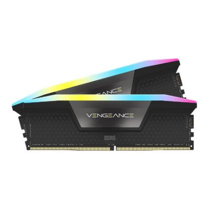 Imagem de Dimm DDR5 Pack 2x 16GB (32GB) Corsair CL30 EXPO 6400Mhz Vengeance RGB Preta