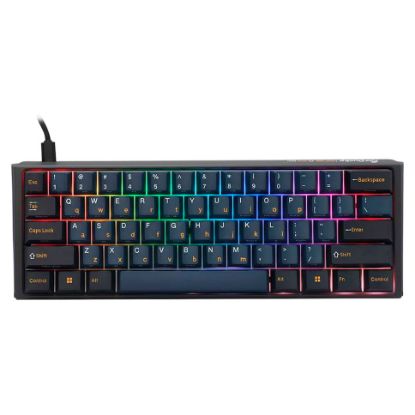 Imagem de Teclado Ducky ONE 3 Pro 60% PBT Mecânico RGB 8K Preto - Switch MX Speed Silver (PT)