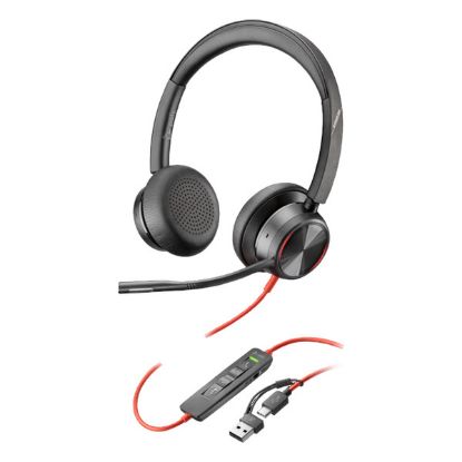 Imagem de Headset Call Center Poly Blackwire 8225 Type-C/USB Preto