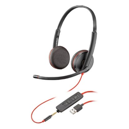 Imagem de Headset Call Center Poly Blackwire 3225 USB Preto Bulk