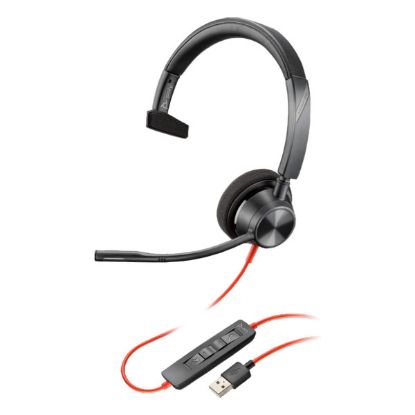 Imagem de Headset Call Center Poly Blackwire 3310 USB Preto