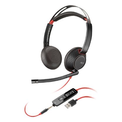 Imagem de Headset Call Center Poly Blackwire 5220 USB Preto