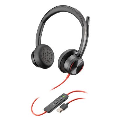 Imagem de Headset Call Center Poly Blackwire 8225 USB Preto