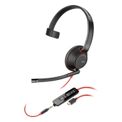 Imagem de Headset Call Center Poly Blackwire C5210 Type-C Preto Bulk