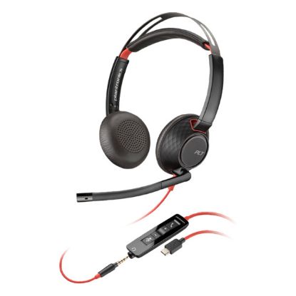 Imagem de Headset Call Center Poly Blackwire C5220 Type-C Preto Bulk