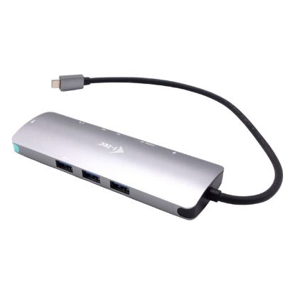 Imagem de Docking Station i-tec Type-C Multiport 9-em-1 C31NANODOCKLAN Prateado