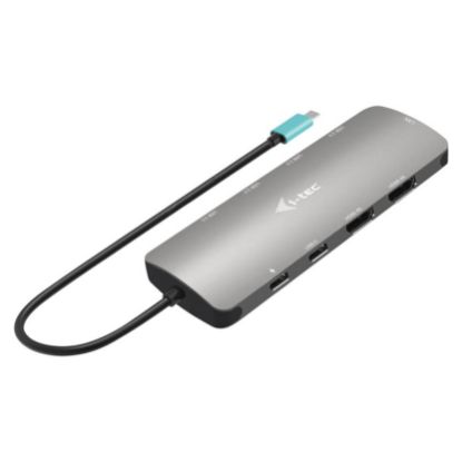 Imagem de Docking Station i-tec Type-C Multiport 9-em-1 C31NANOHDM2DOCPD Prateado