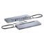 Imagem de Docking Station i-tec Type-C Multiport 12-em-1 C31FLAT2PDPRO Prateado