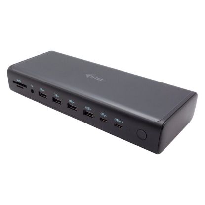 Imagem de Docking Station i-tec Type-C Multiport 16-em-1 CA6MONITORDOCKPD Preto + Carregador 100W
