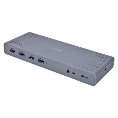 Imagem de Docking Station i-tec Type-C Multiport 15-em-1 CADUAL4KDOCK Cinza