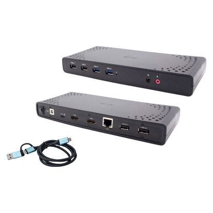 Imagem de Docking Station i-tec Type-C Multiport 11-em-1 CADUALHDMIDOCKP Preto