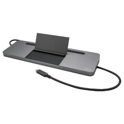 Imagem de Docking Station i-tec Type-C Multiport 12-em-1 C31FLATDOCKPDPRO Cinza