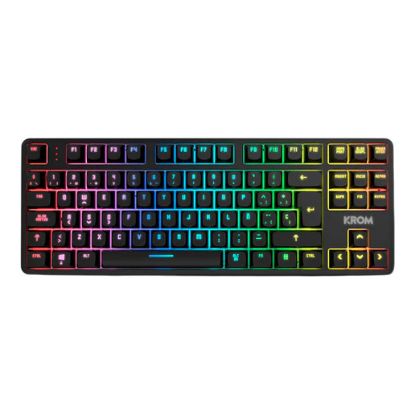 Imagem de Teclado NOX Krom Kernel ProTKL Wireless/Bluetooth Mecânico RGB - Switch Outemu Red (PT)