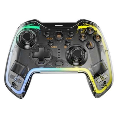 Imagem de GamePad Mars Gaming MGP-BT2 Neon RGB Translúcido (PC/PS3/PS4/Switch/Mac/Android)
