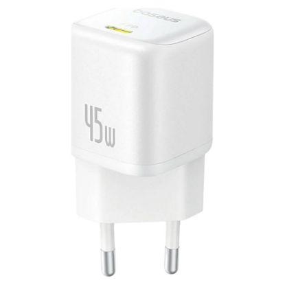 Imagem de Carregador de Tomada Baseus Type-C PicoGo GaN Fast Charger (Mini) 1C 45W Branco