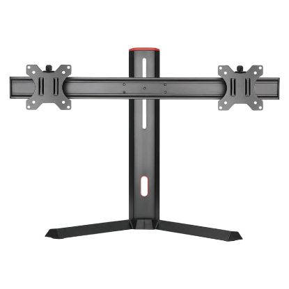 Imagem de Suporte Mesa Amovível p/ 2 Ecrãs 17"/27" NapoFix DM5200 Preto