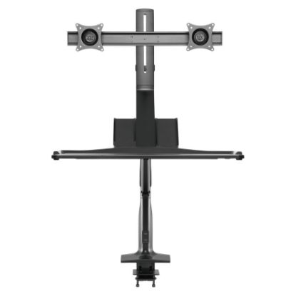 Imagem de Suporte Mesa p/ 2 Ecrãs 17"/27" Napofix SW6200 Preto c/ Base