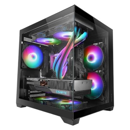 Imagem de Caixa Mars Gaming MC-VIEW2 FRGB Preta (Micro-ATX) (Vidro Temperado)