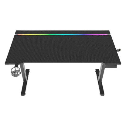 Imagem de Secretária Gaming Alpha Gamer Zorya RGB Preta
