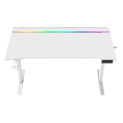 Imagem de Secretária Gaming Alpha Gamer Zorya RGB Branca